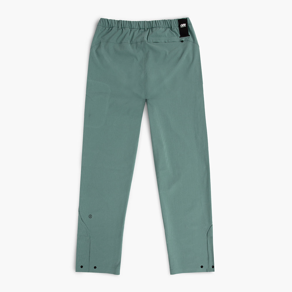 back view of ciele athletics CCPants unisex running pants from the Lifestyle Edition collection, in silver pine color