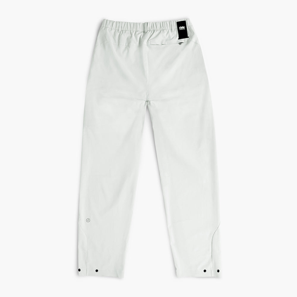 back view of ciele athletics CCPants unisex running pants from the Lifestyle Edition collection, in light grey color