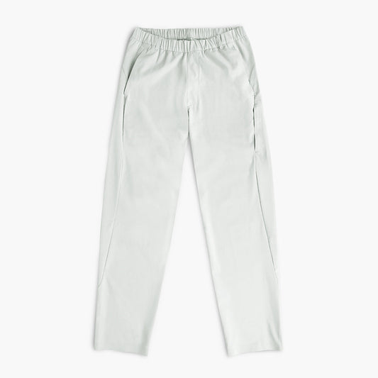front view of ciele athletics CCPants unisex running pants from the Lifestyle Edition collection, in light grey color