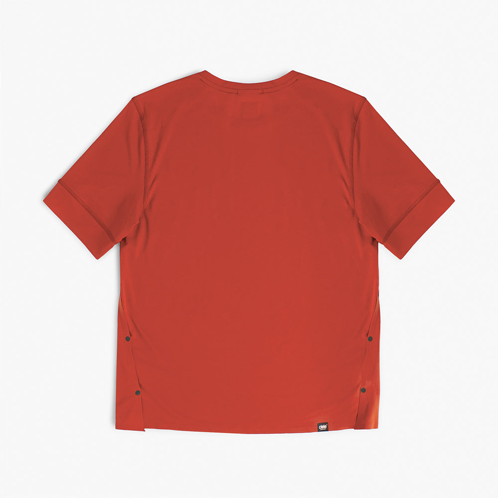 back view of ciele athletics FSTTShirt lightweight and performance driven T-Shirt in clay