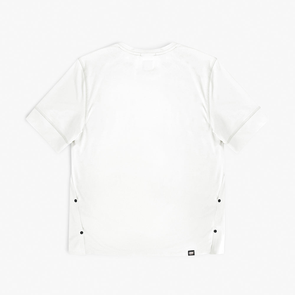 back view of ciele athletics FSTTShirt lightweight and performance driven T-Shirt in ghost
