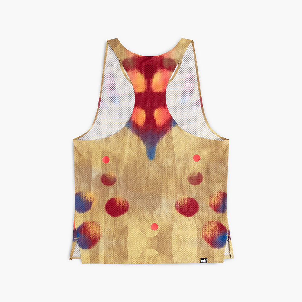 back view of the ciele athletics lightweight, race ready and performance driven singlet named RDSinglet in sphinx color