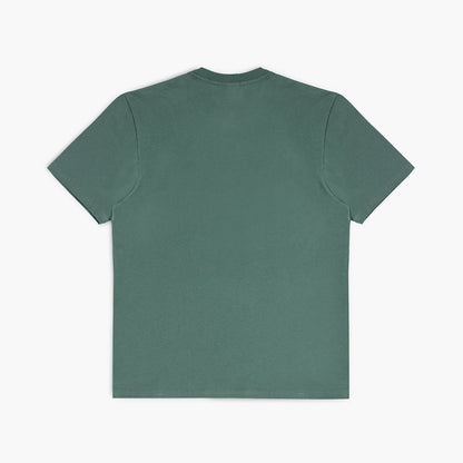 back view of ciele athletics unisex ORTShirt with the LE logo in turquoise color