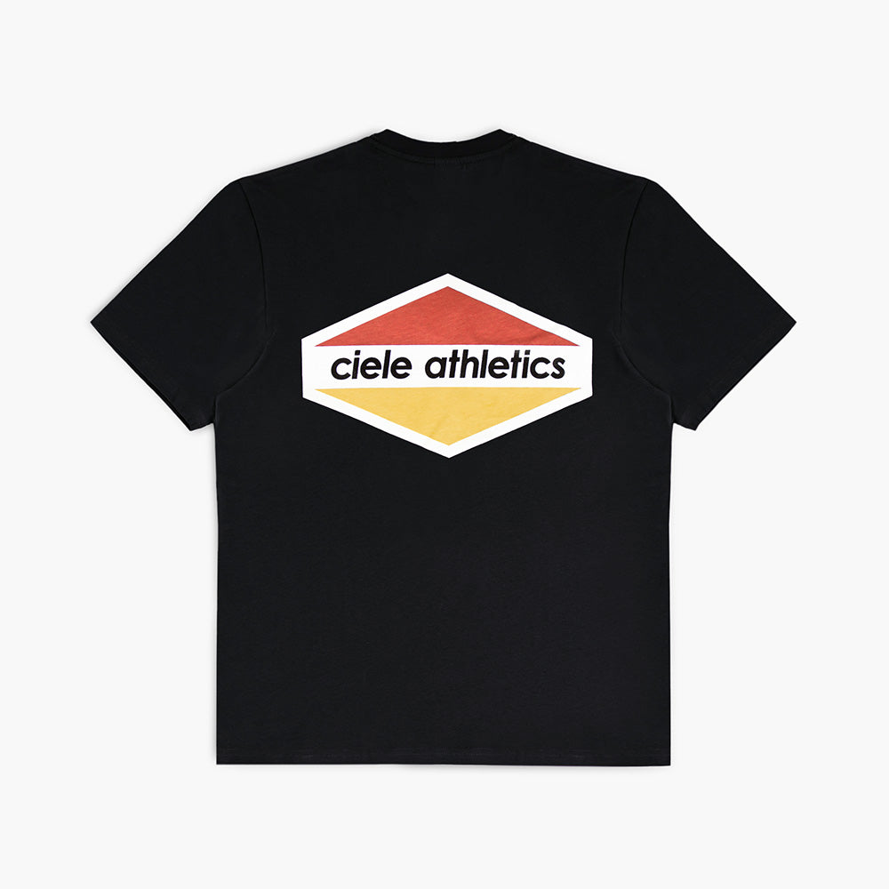 back view of ciele athletics unisex ORTShirt with up down logo in trooper color