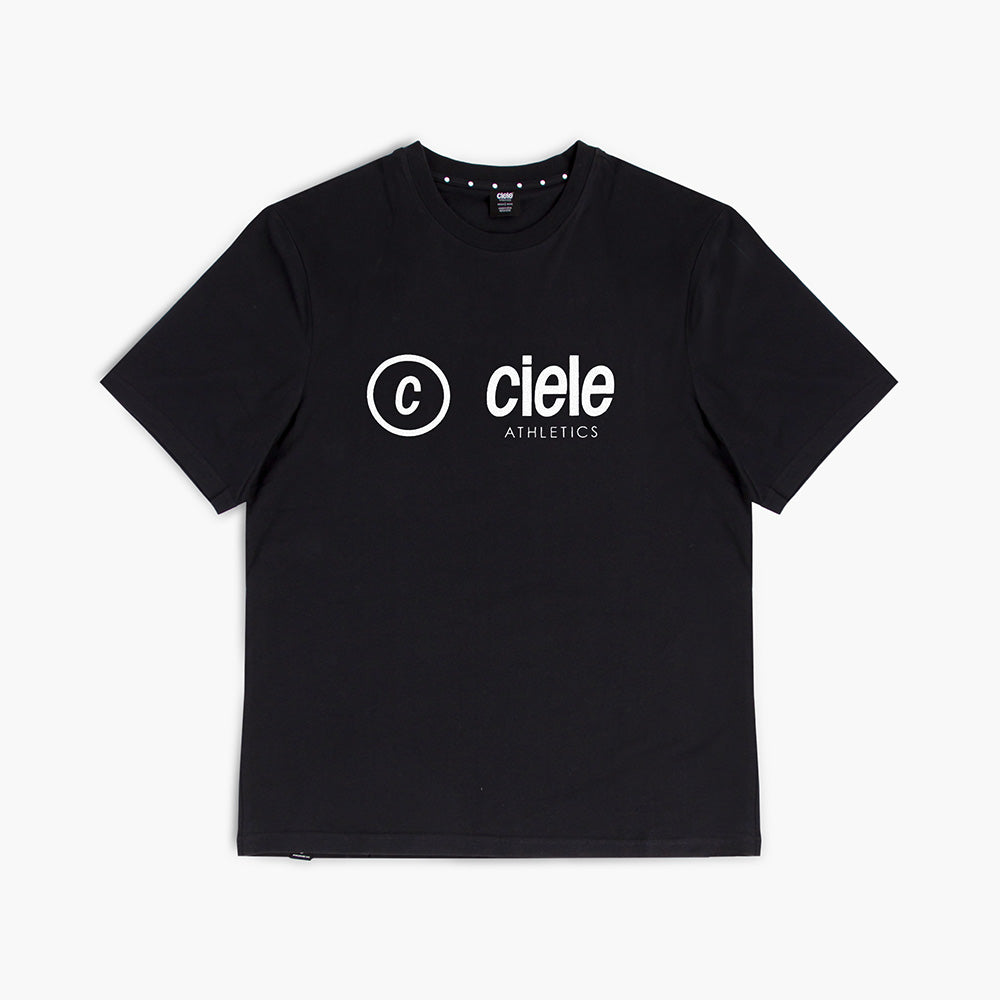 front view of ciele athletics unisex ORTShirt with C side logo in whitaker color