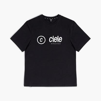 front view of ciele athletics unisex ORTShirt with C side logo in whitaker color