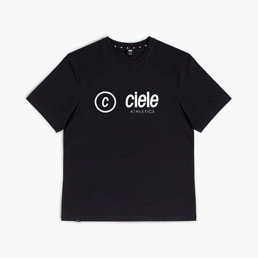 front view of ciele athletics unisex ORTShirt with C side logo in whitaker color
