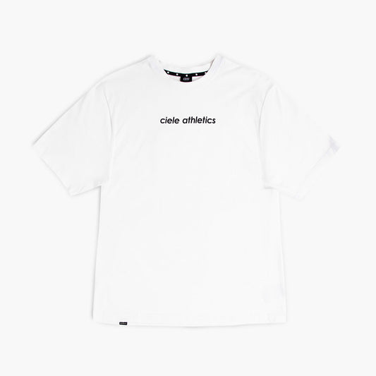 front view of ciele athletics unisex ORTShirt with love logo in white color