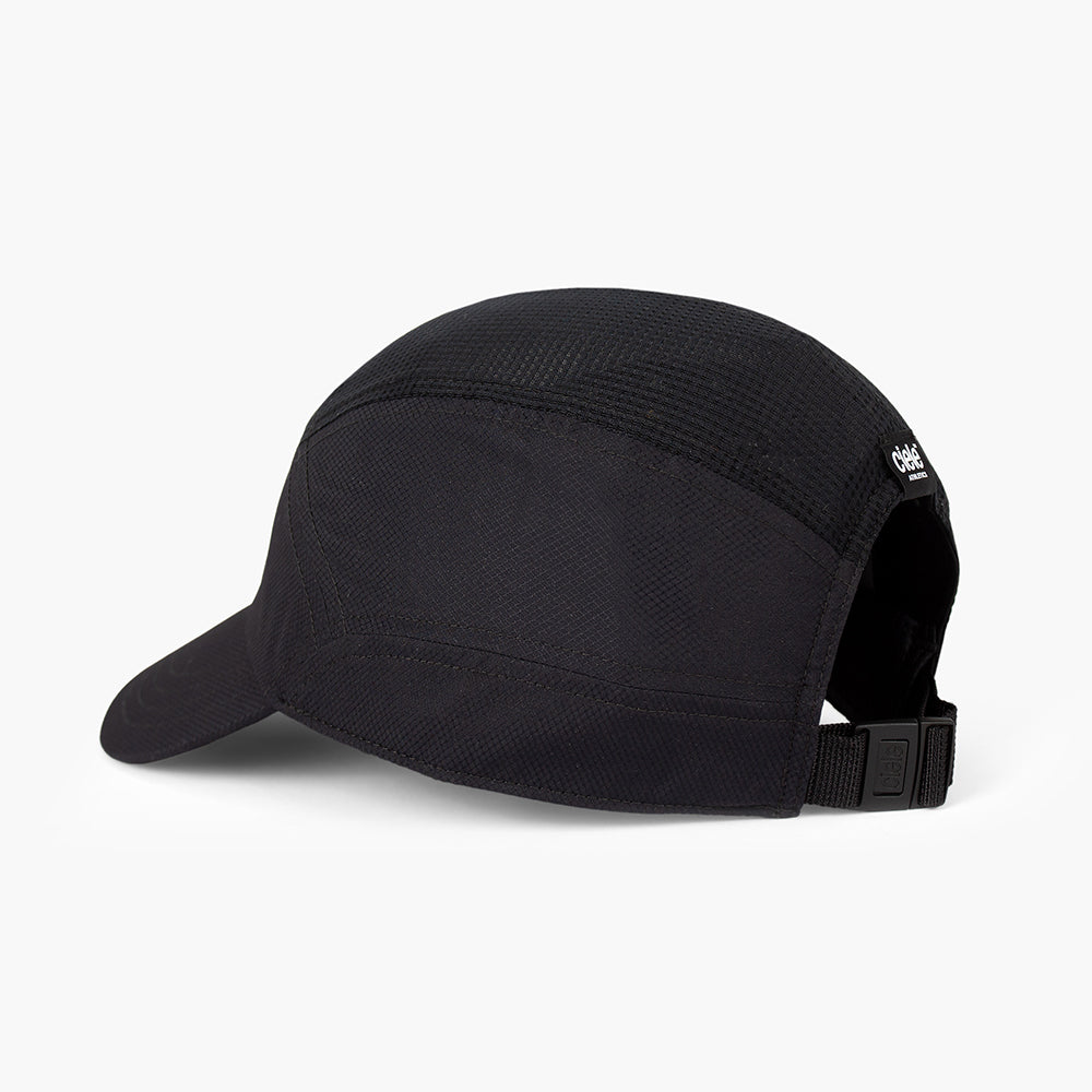 back view of ciele athletics FSTCap SC Classic C Side unisex running hat in whitaker color