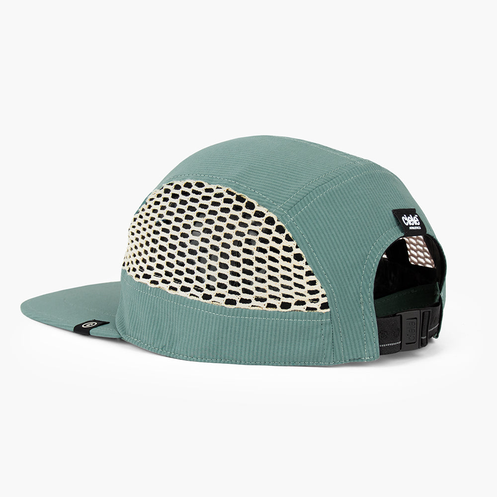 back view of ciele athletics GOCap longbrim unisex running hat with longer brim from the Lifestyle Edition collection, in silver pine color