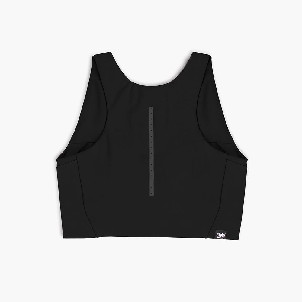 back view of ciele athletics FSTBra running bra in shadowcast