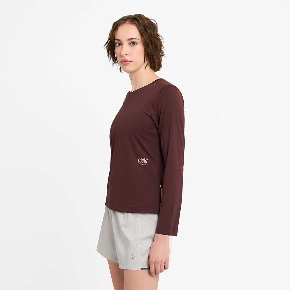 ciele athletics - DLYLongsleeve - Dark Wine Red - 4