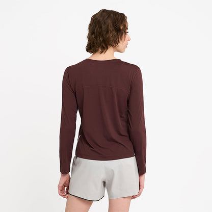 ciele athletics - DLYLongsleeve - Dark Wine Red - 3