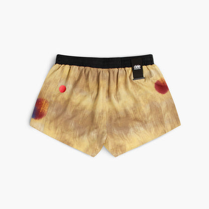 back view of the ciele athletics lightweight, race ready and performance driven short  for womens named RDShort in sphinx color