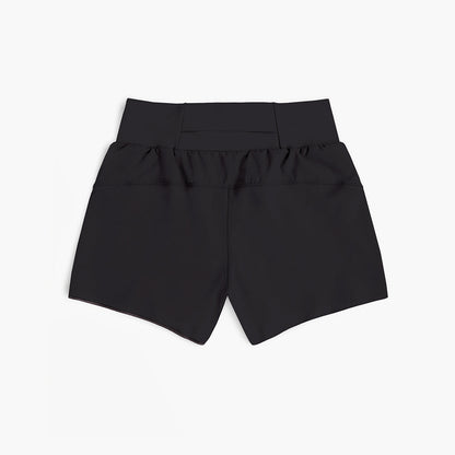 back view of ciele athletics TRNShort 4 inch with a brief in shadowcast color