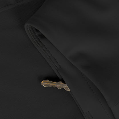 close view of the integrated front inside pocket on the ciele athletics TRNShort 4 inch with a brief in shadowcast color