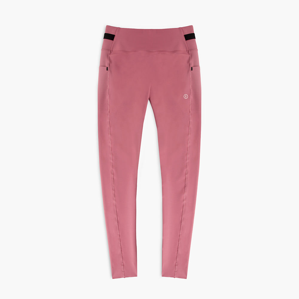 front view of ciele athletics FSTTight running tight in deco rose