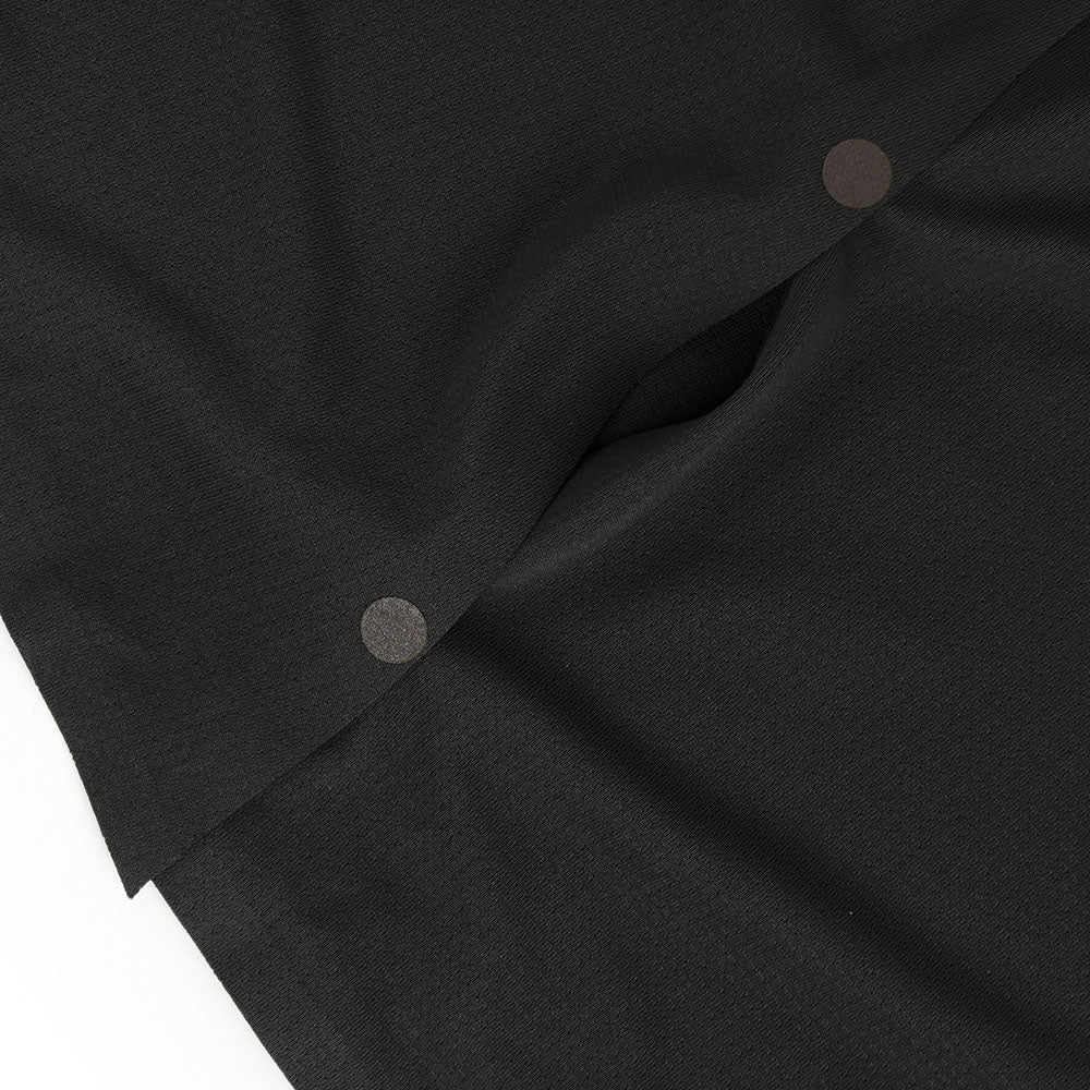 close view of the side vents on the ciele athletics FSTTShirt lightweight and performance driven T-Shirt in Shadowcast