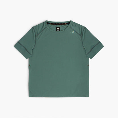 front view of ciele athletics FSTTShirt lightweight and performance driven T-Shirt in silver pine