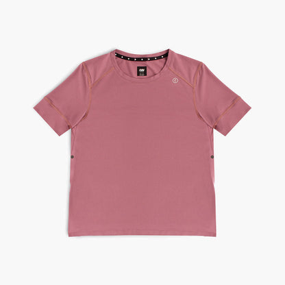 front view of ciele athletics FSTTShirt lightweight and performance driven T-Shirt in deco rose