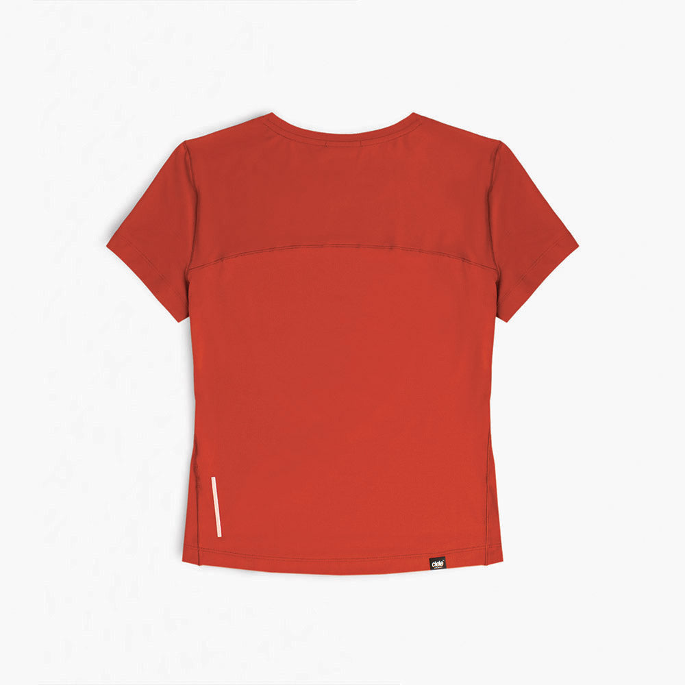 back view of ciele athletics DLYTShirt lightweight and performance driven T-Shirt in clay