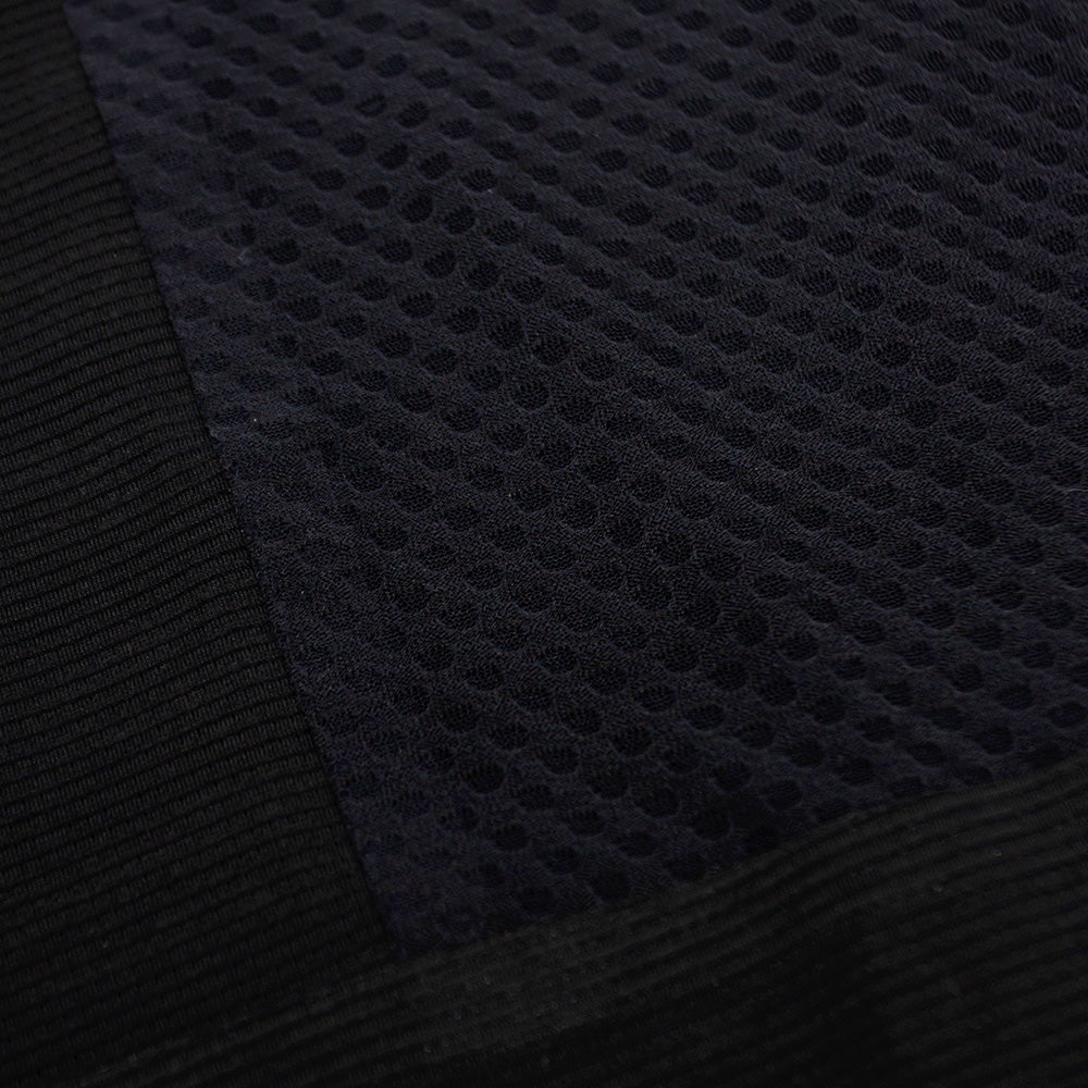close picture of both fabrics on the back of the ciele athletics lightweight, race ready and performance driven T-Shirt named RCDTShirt for womens in shadowsphinx color