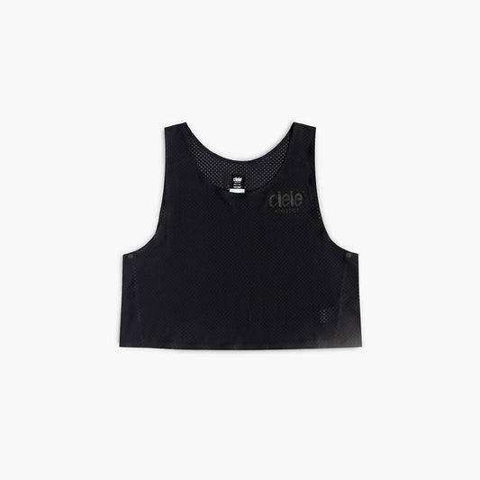 front view of the ciele athletics lightweight, race ready and performance driven Singlet for womens named RDCRPSinglet in shadowsphinx color