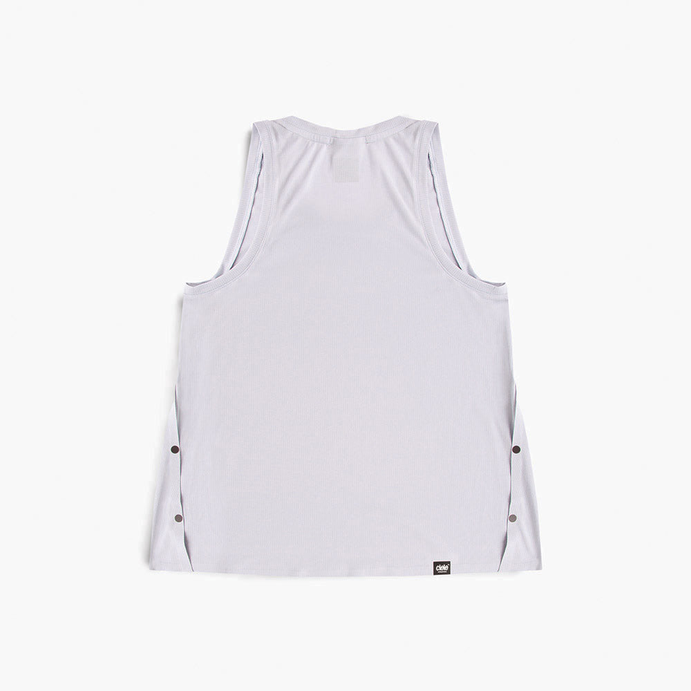 back view of ciele athletics FSTSinglet lightweight and performance driven singlet in misty lilac