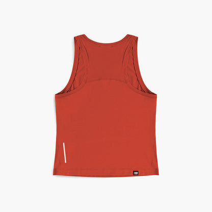 back view of ciele athletics DLYTSinglet lightweight and performance driven singlet in clay