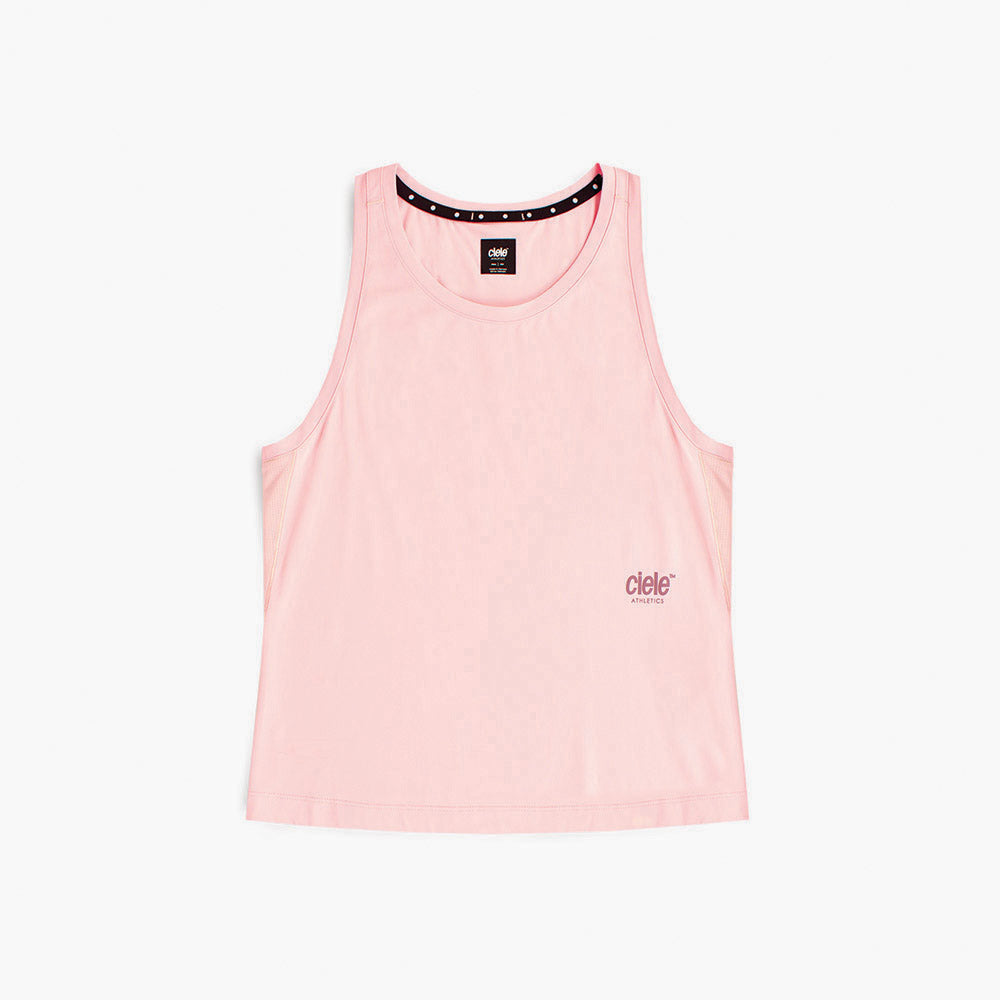front view of ciele athletics DLYTSinglet lightweight and performance driven singlet in peachskin